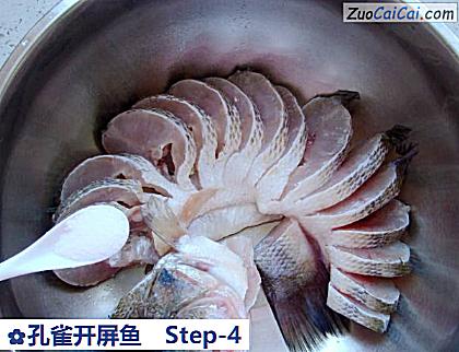 孔雀开屏鱼做法第四步骤