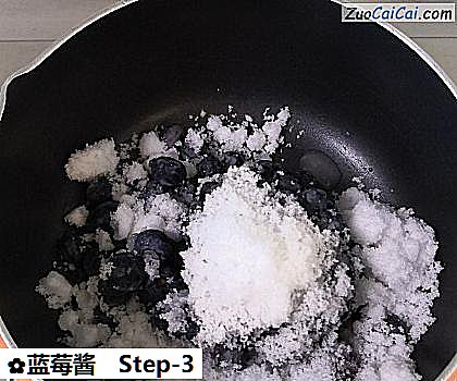 蓝莓酱做法第三步骤