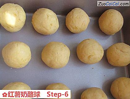 红薯奶酪球做法第六步骤