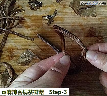 麻辣香锅茶树菇做法第三步骤