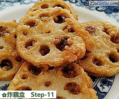 炸藕盒做法第十一步骤
