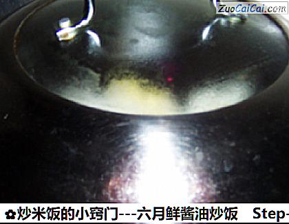 炒米飯的小竅門---六月鮮醬油炒飯的做法步驟圖（六）