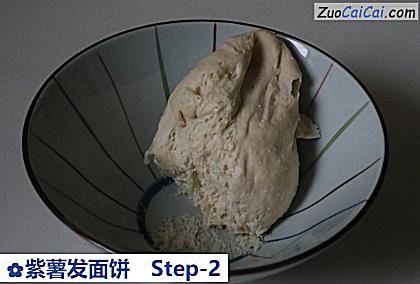 紫薯发面饼做法第二步骤