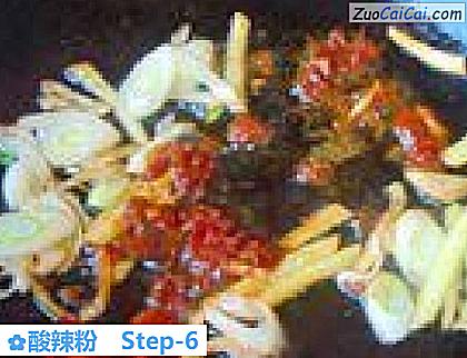 酸辣粉做法第六步骤