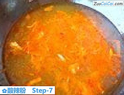 酸辣粉做法第七步骤