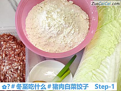 ?猪肉白菜饺子做法第一步骤
