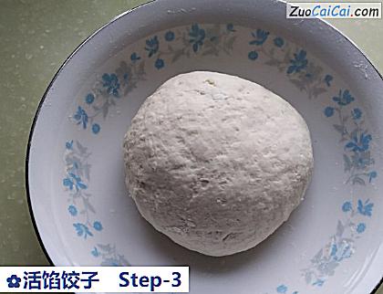 活馅饺子做法第三步骤