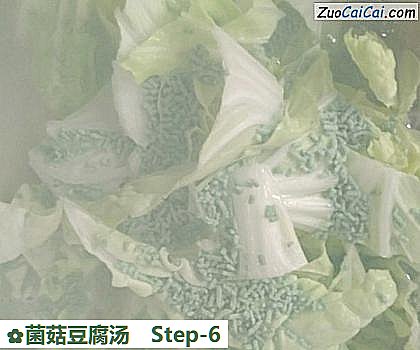 菌菇豆腐汤做法第六步骤