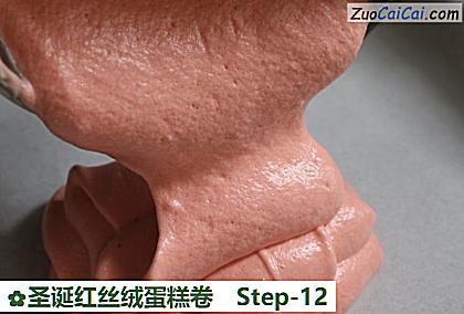 圣诞红丝绒蛋糕卷做法第十二步骤