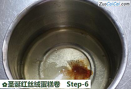 圣诞红丝绒蛋糕卷做法第六步骤