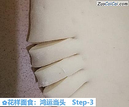 花样面食:鸿运当头做法第三步骤