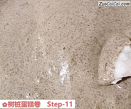 树桩蛋糕卷做法第十一步骤