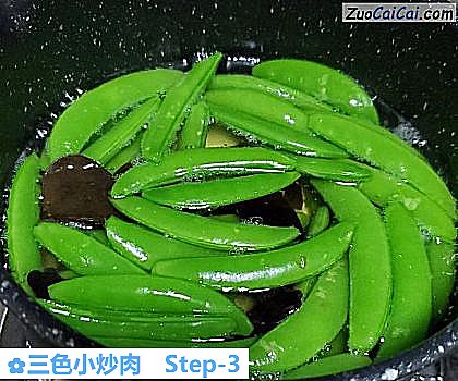 三色小炒肉做法第三步骤