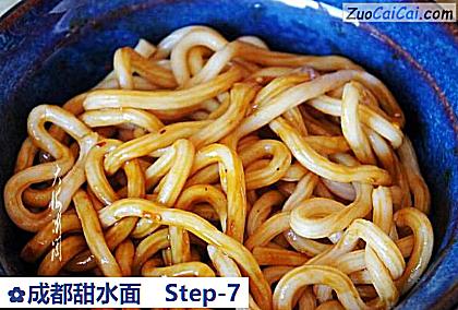 成都甜水面做法第七步骤