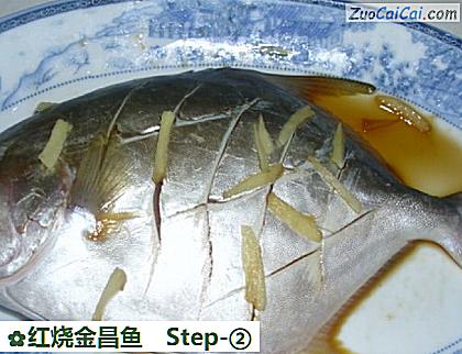 红烧金昌鱼做法第二步骤