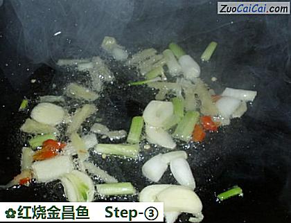 红烧金昌鱼做法第三步骤