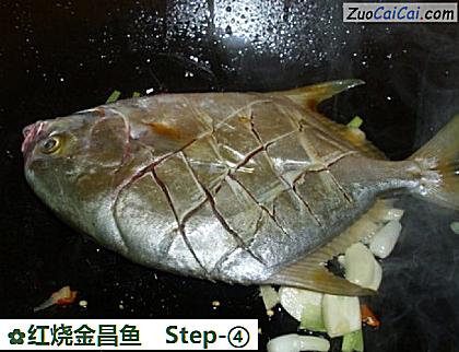 红烧金昌鱼做法第四步骤