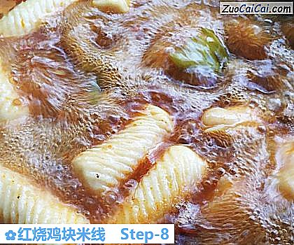红烧鸡块米线做法第八步骤