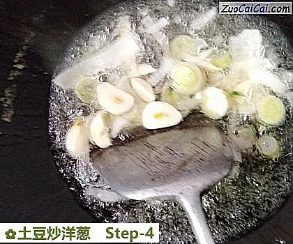 土豆炒洋葱做法第四步骤