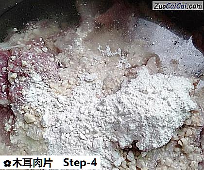 木耳肉片做法第四步骤