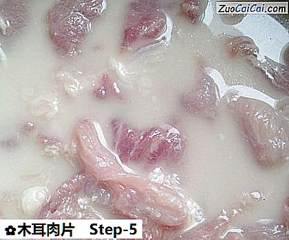 木耳肉片做法第五步骤