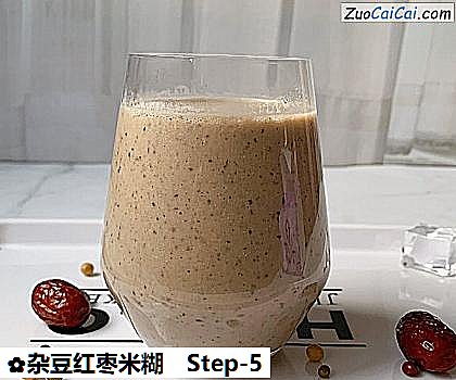 杂豆红枣米糊做法第五步骤