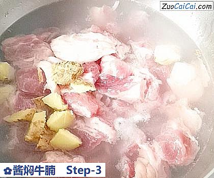 酱焖牛腩做法第三步骤
