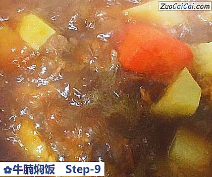 牛腩焖饭做法第九步骤