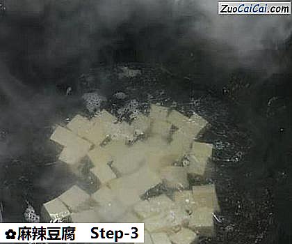 麻辣豆腐做法第三步骤