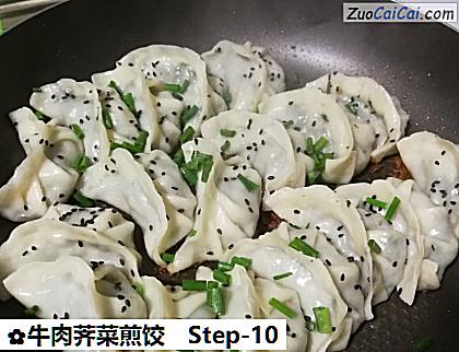 牛肉荠菜煎饺做法第十步骤