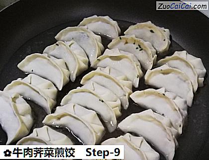 牛肉荠菜煎饺做法第九步骤
