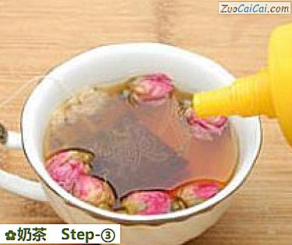 奶茶做法第三步骤