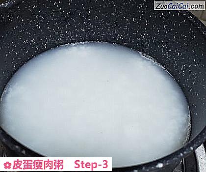 皮蛋瘦肉粥做法第三步骤