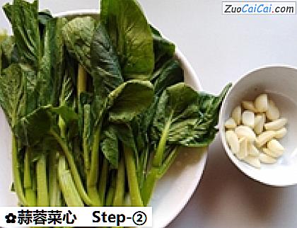 蒜蓉菜心做法第二步骤