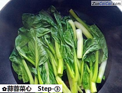 蒜蓉菜心做法第三步骤