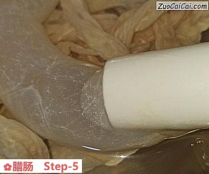 腊肠做法第五步骤