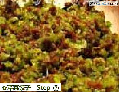 芹菜饺子做法第七步骤