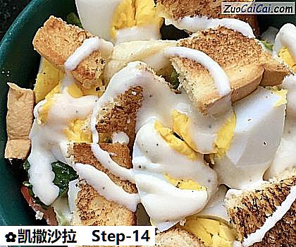凯撒沙拉做法第十四步骤