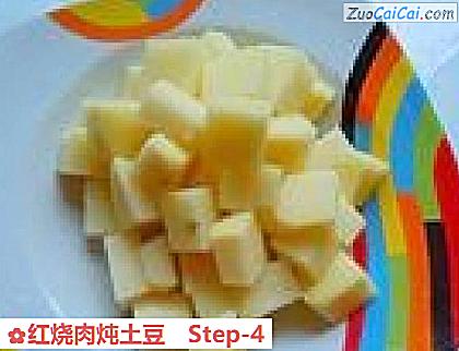 红烧肉炖土豆做法第四步骤