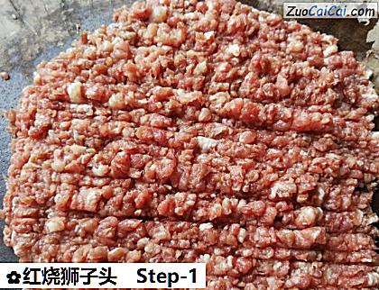 红烧狮子头做法第一步骤