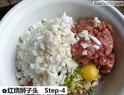 红烧狮子头做法第四步骤