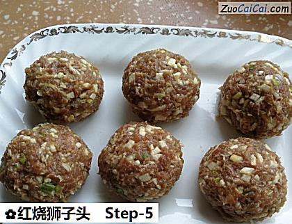 红烧狮子头做法第五步骤