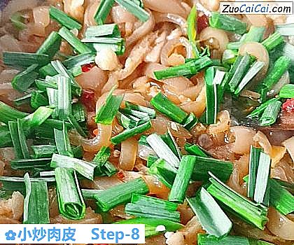 小炒肉皮做法第八步骤
