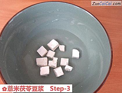 薏米茯苓豆浆做法第三步骤