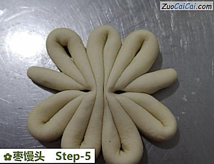 枣馒头做法第五步骤