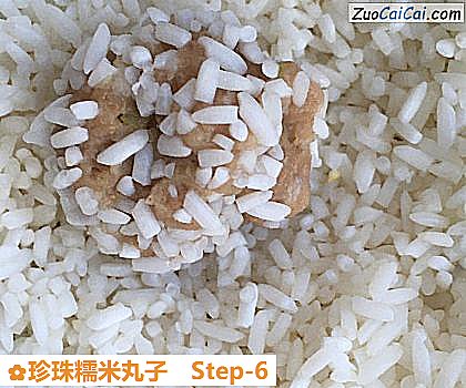 珍珠糯米丸子做法第六步骤