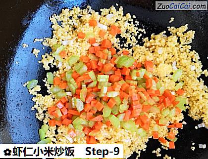 虾仁小米炒饭做法第九步骤