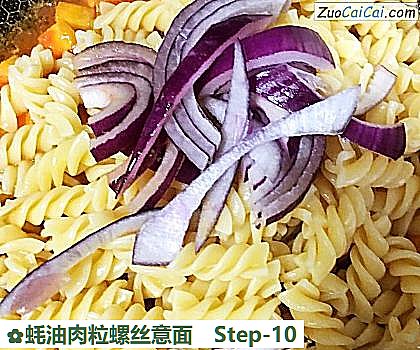 蚝油肉粒螺丝意面做法第十步骤