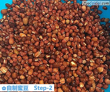 自制蜜豆做法第二步骤