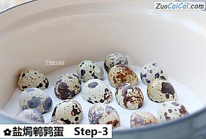 盐焗鹌鹑蛋做法第三步骤